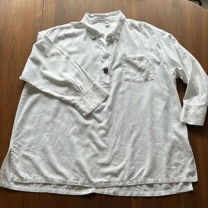 OLD NAVY white cotton tunic, XXL, great for beach, lounging, hot summer days